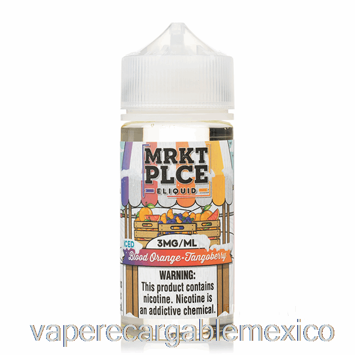 Vape Recargable Ice Blood Orange Tangoberry - Mrkt Plce - 100ml 6mg